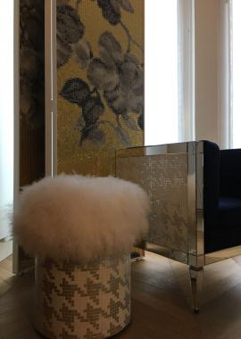 Rivestimento sedia pelliccia